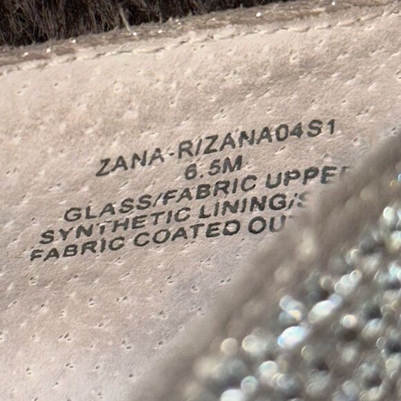 Steve Madden Silver Rhinestone Zana Crystal Pointed Toe Heels Sz 6.5 Homecoming - Picture 11 of 12